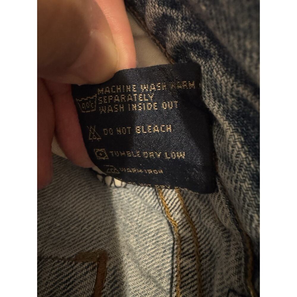 Indigo Palms‎ Size 36 X 32 Women's Jeans Cropped Mid Rise Soft Light Indigo Blue - Picture 12 of 13